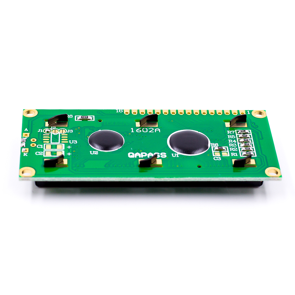 Дисплей LCD1602 жёлтый, 5в